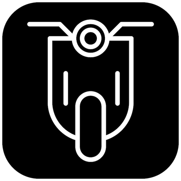 Ilustración del icono vectorial del scooter del conjunto de iconos de juguetes para niños