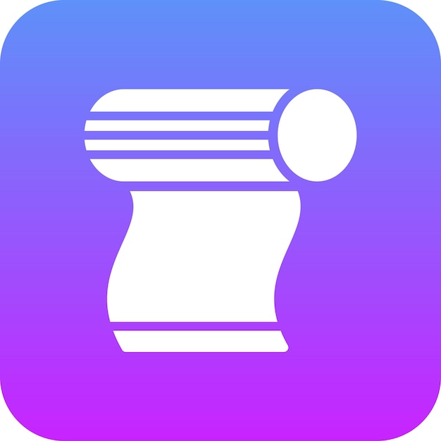 Ilustración de icono vectorial de seda del conjunto de iconos de la civilización antigua