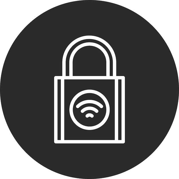 Ilustración del icono vectorial de seguridad del hogar de Smart Home