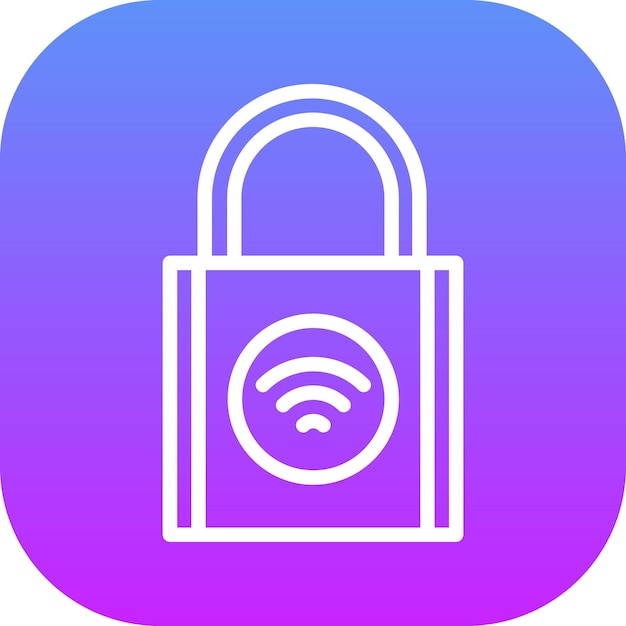 Ilustración del icono vectorial de seguridad del hogar de Smart Home