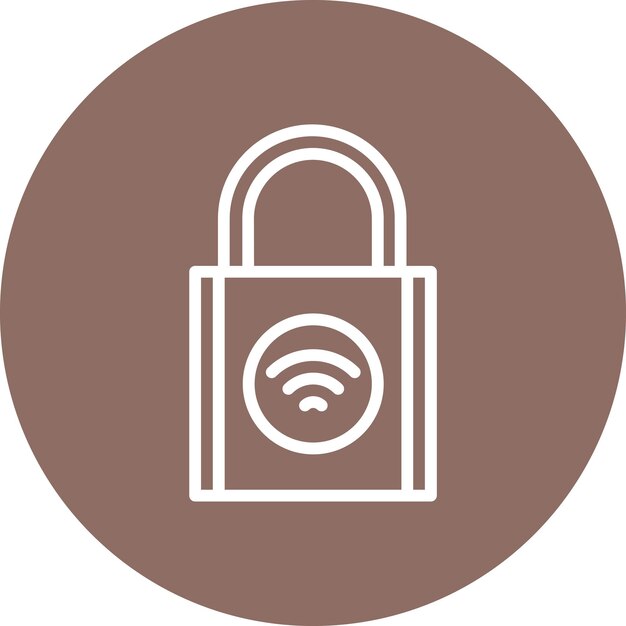 Ilustración del icono vectorial de seguridad del hogar de Smart Home