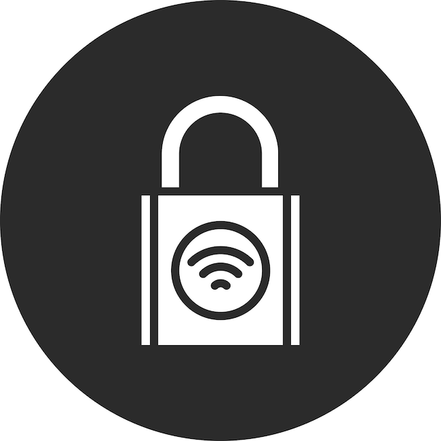 Ilustración del icono vectorial de seguridad del hogar de Smart Home