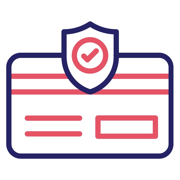 Ilustración del icono vectorial de seguridad de pago del conjunto de iconos de protección y seguridad