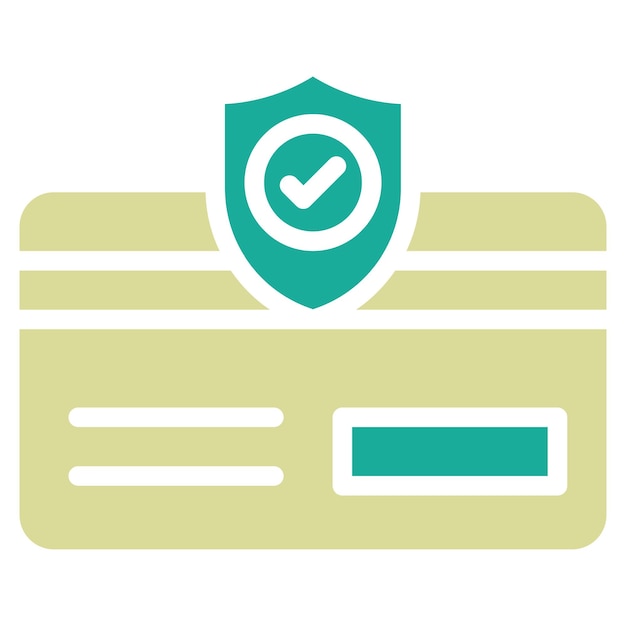 Ilustración del icono vectorial de seguridad de pago del conjunto de iconos de protección y seguridad