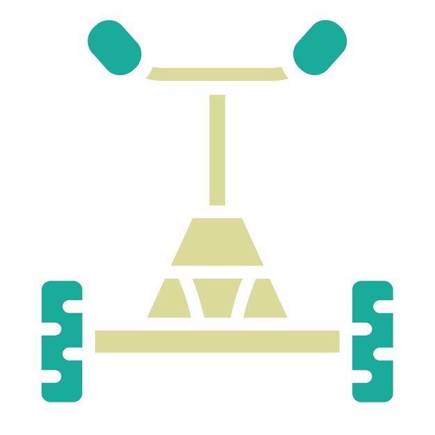 Ilustración del icono vectorial de Segway del conjunto de iconos de transporte