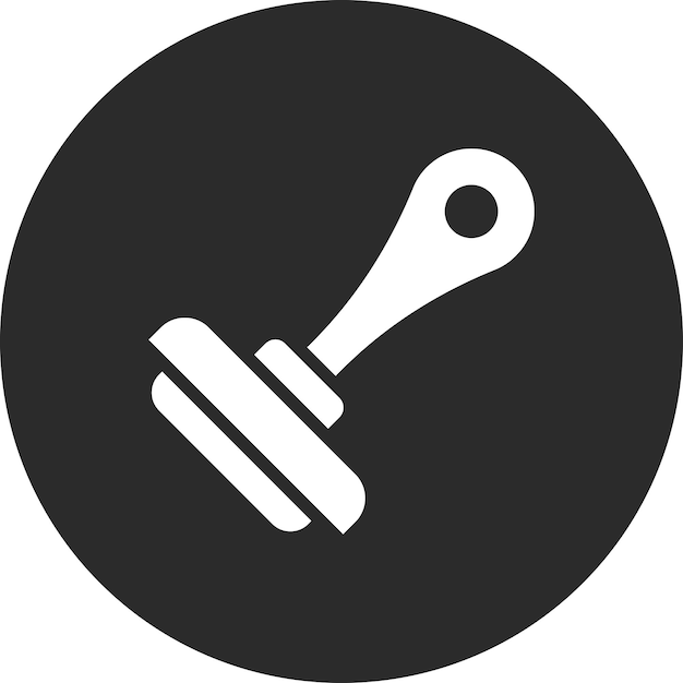 Ilustración del icono vectorial del sello de goma del conjunto de iconos de inmigración