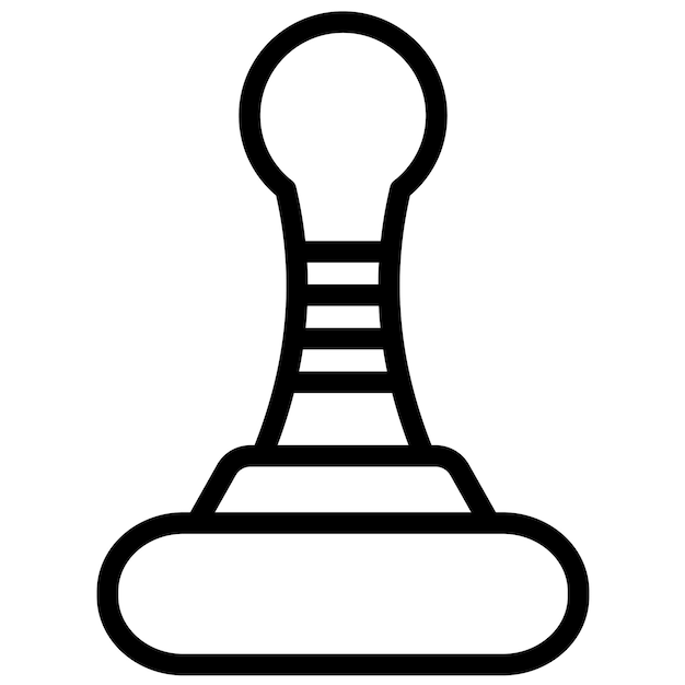 Ilustración del icono vectorial de sello de madera del conjunto de iconos de negocios y oficinas