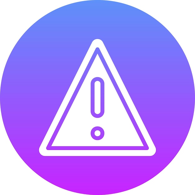 Ilustración del icono vectorial de señales de advertencia del conjunto de iconos de salud mental