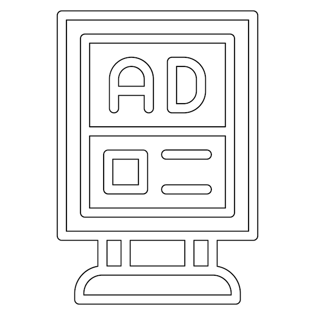 Ilustración del icono vectorial de señalización del conjunto de iconos de inmigración