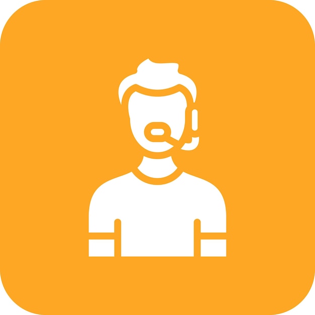 Ilustración del icono vectorial de servicio al cliente del conjunto de iconos de comunicaciones