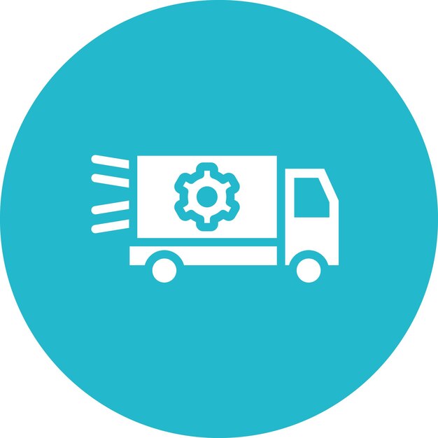 Ilustración del icono vectorial de servicio de entrega del conjunto de iconos de entrega y logística