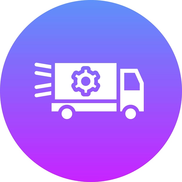 Ilustración del icono vectorial de servicio de entrega del conjunto de iconos de entrega y logística