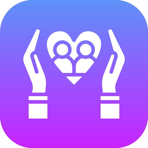Ilustración del icono vectorial de Servicios Sociales del conjunto de iconos de Donaciones