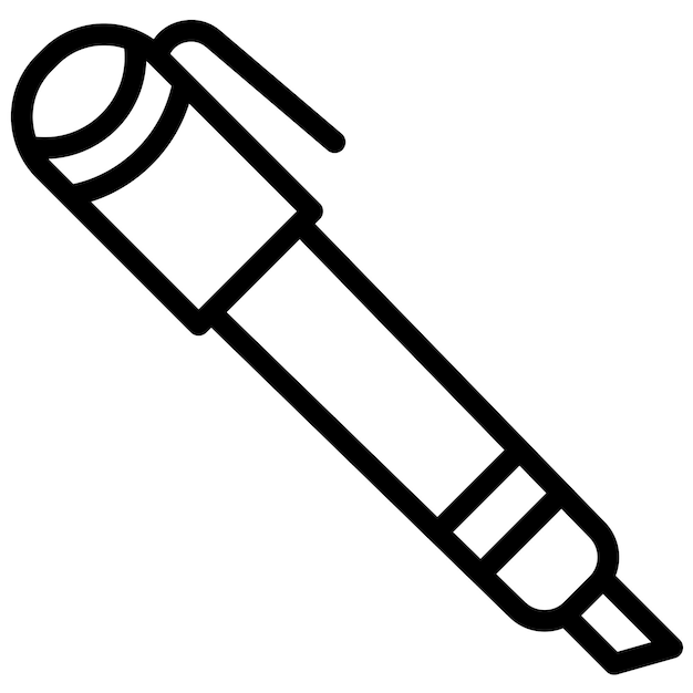 Ilustración del icono vectorial de Sharpie del conjunto de iconos de mejoras para el hogar