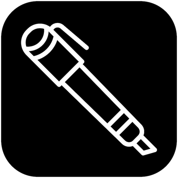 Ilustración del icono vectorial de Sharpie del conjunto de iconos de mejoras para el hogar