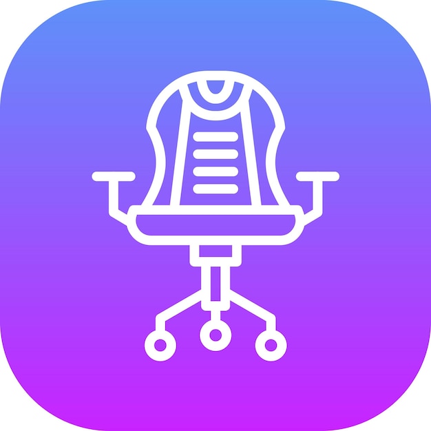 Ilustración del icono vectorial de la silla de juegos de OnGGSCE