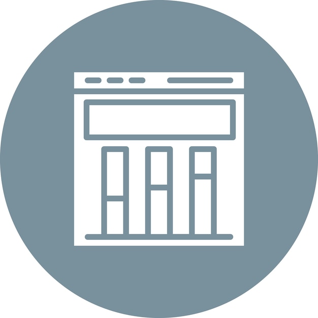 Ilustración del icono vectorial del sitio web del conjunto de iconos de marketing digital