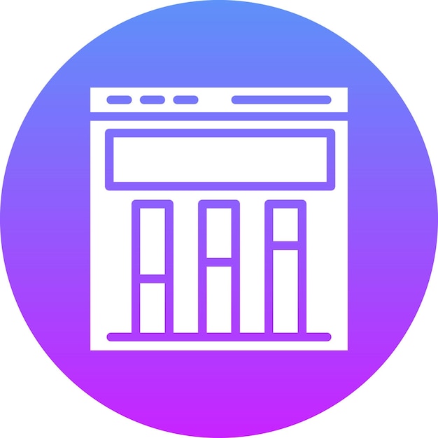 Ilustración del icono vectorial del sitio web del conjunto de iconos de marketing digital