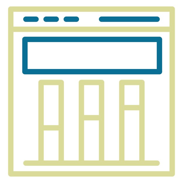 Ilustración del icono vectorial del sitio web del conjunto de iconos de marketing digital