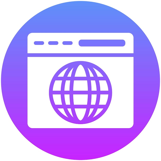 Ilustración del icono vectorial del sitio web del conjunto de iconos No Code