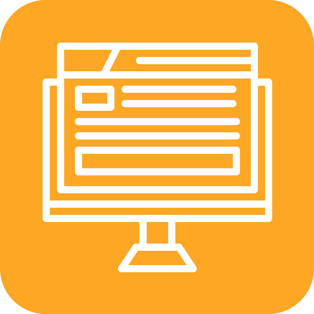 Ilustración del icono vectorial del sitio web del conjunto de iconos de Seguridad Cibernética