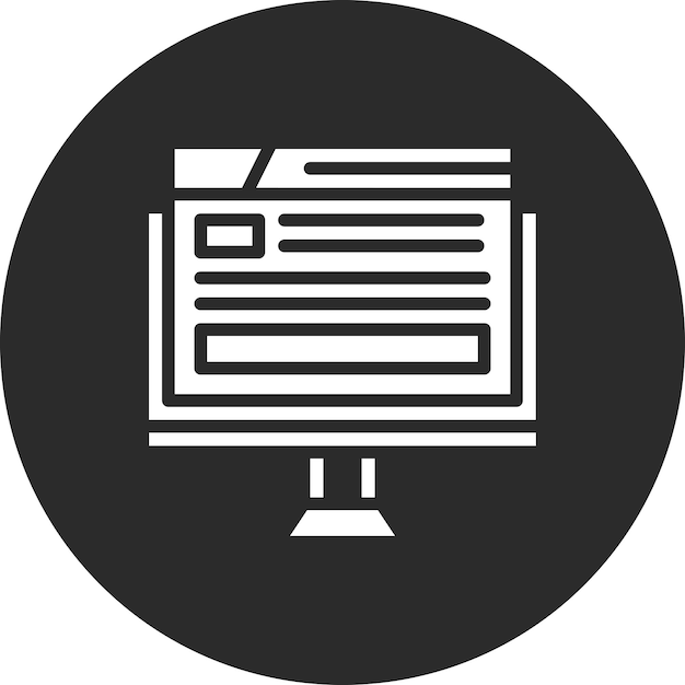 Ilustración del icono vectorial del sitio web del conjunto de iconos de Seguridad Cibernética