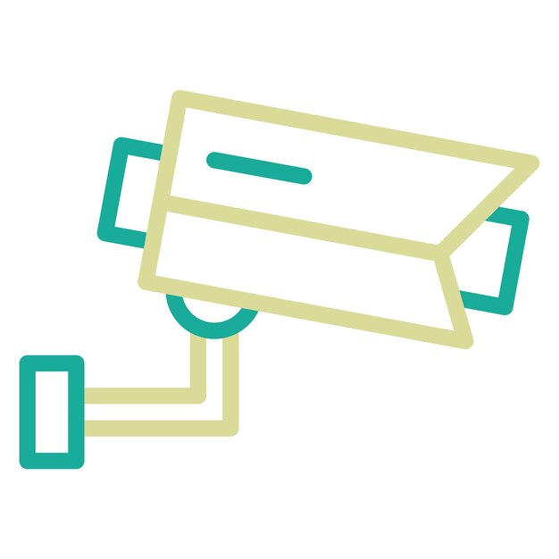 Ilustración del icono vectorial de Smart Cctv del conjunto de iconos de Smart Home