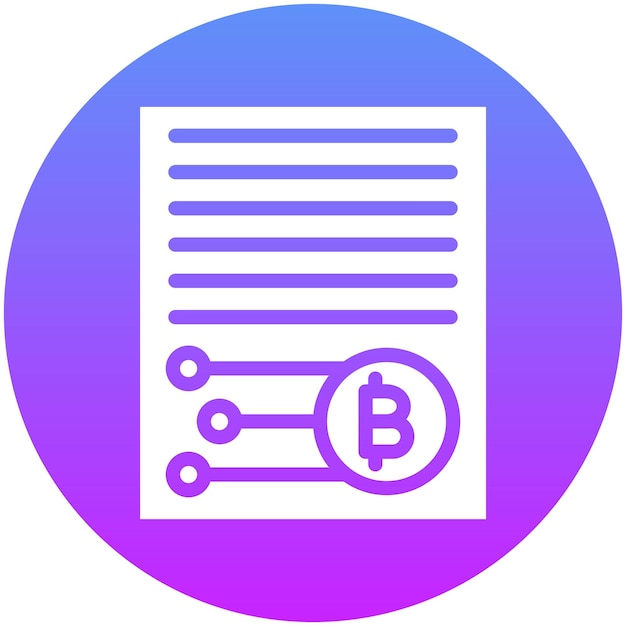 Ilustración del icono vectorial de Smart Contract del conjunto de iconos de criptomonedas
