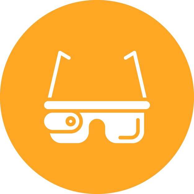 Ilustración del icono vectorial de Smart Glasses del conjunto de iconos de tecnología