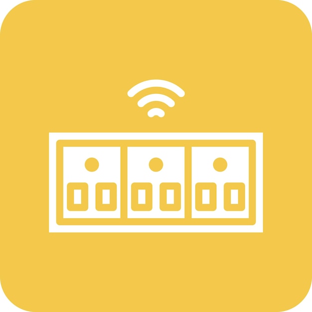 Ilustración del icono vectorial de Smart Socket del conjunto de iconos de Smart Home
