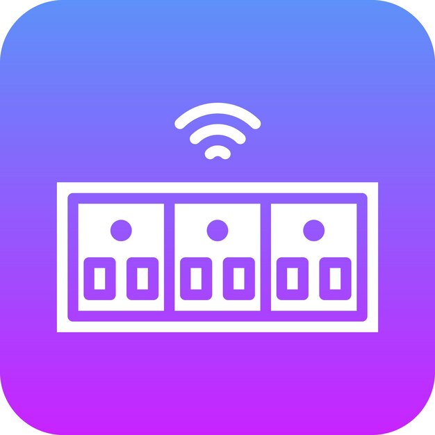 Ilustración del icono vectorial de Smart Socket del conjunto de iconos de Smart Home