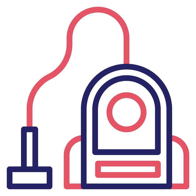 Ilustración del icono vectorial de Smart Vacuum Cleaner del conjunto de iconos de Smart Home