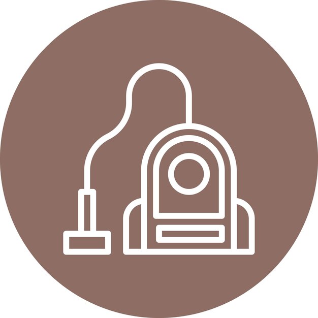 Ilustración del icono vectorial de Smart Vacuum Cleaner del conjunto de iconos de Smart Home