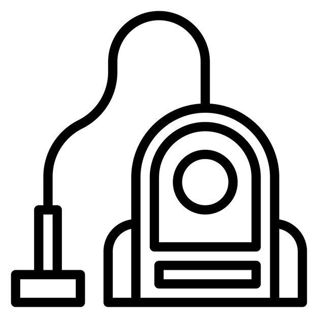 Ilustración del icono vectorial de Smart Vacuum Cleaner del conjunto de iconos de Smart Home