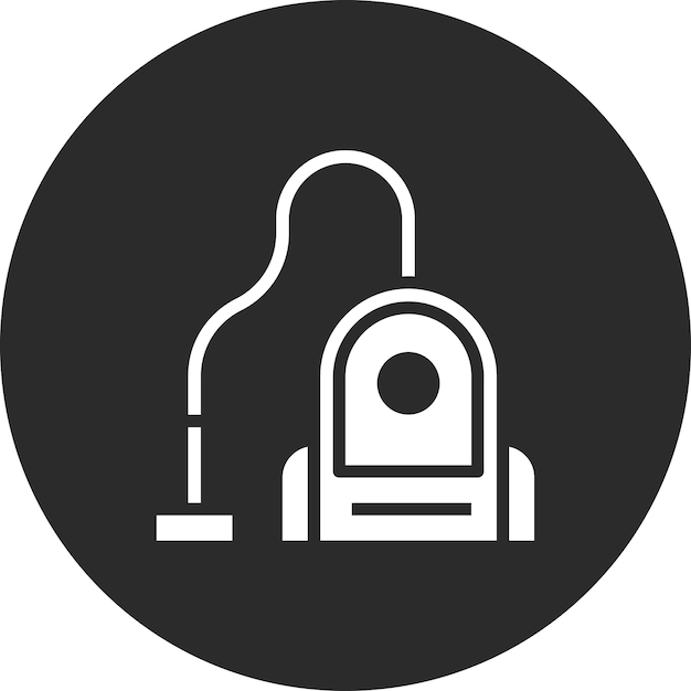 Ilustración del icono vectorial de Smart Vacuum Cleaner del conjunto de iconos de Smart Home