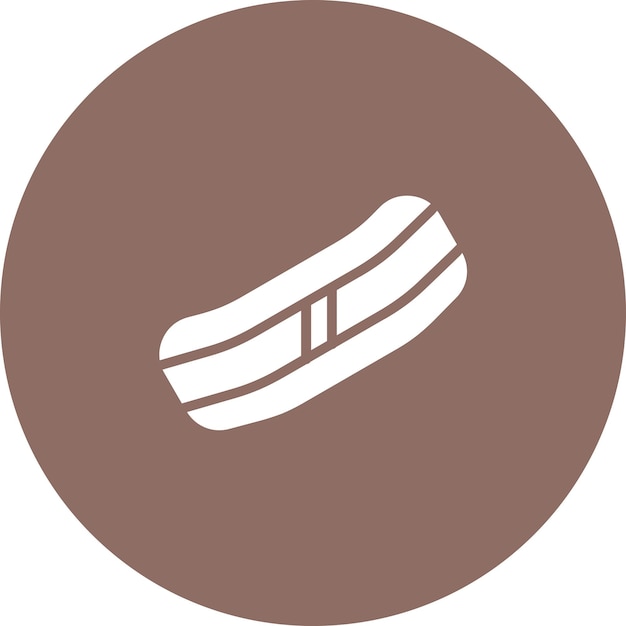 Ilustración del icono vectorial de snowboard del conjunto de iconos de invierno