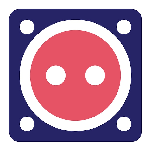Ilustración del icono vectorial del socket del conjunto de iconos de herramientas de electricista