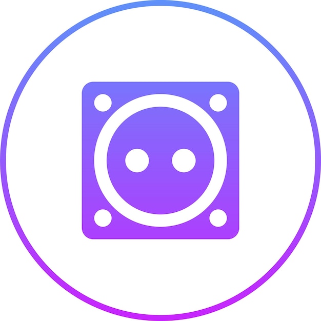 Ilustración del icono vectorial del socket del conjunto de iconos de herramientas de electricista