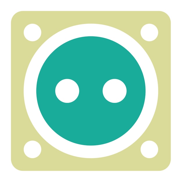 Ilustración del icono vectorial del socket del conjunto de iconos de herramientas de electricista