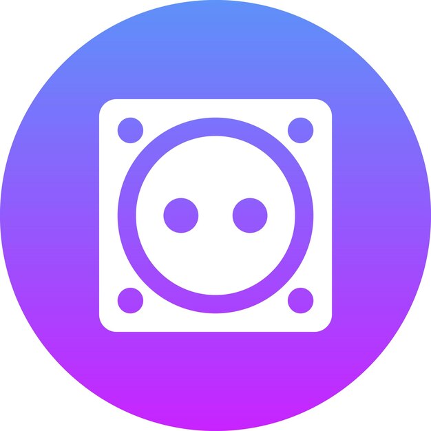 Ilustración del icono vectorial del socket del conjunto de iconos de herramientas de electricista