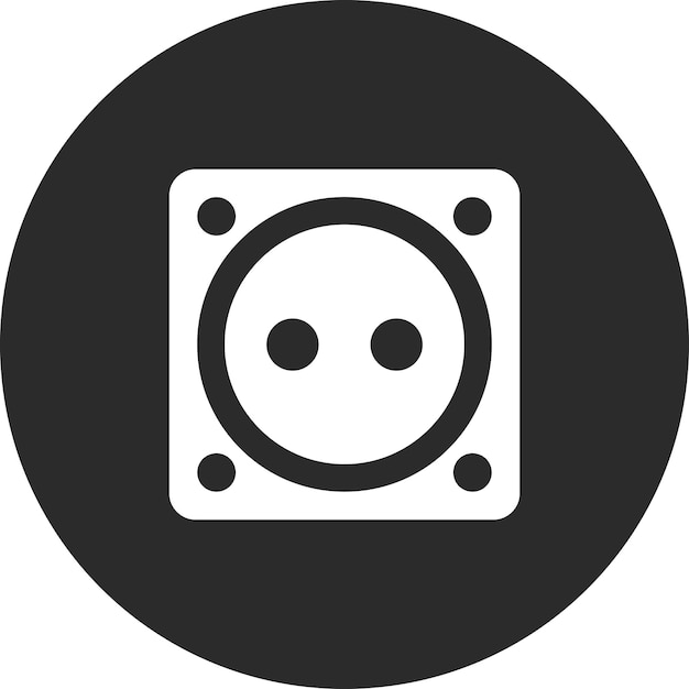 Ilustración del icono vectorial del socket del conjunto de iconos de herramientas de electricista