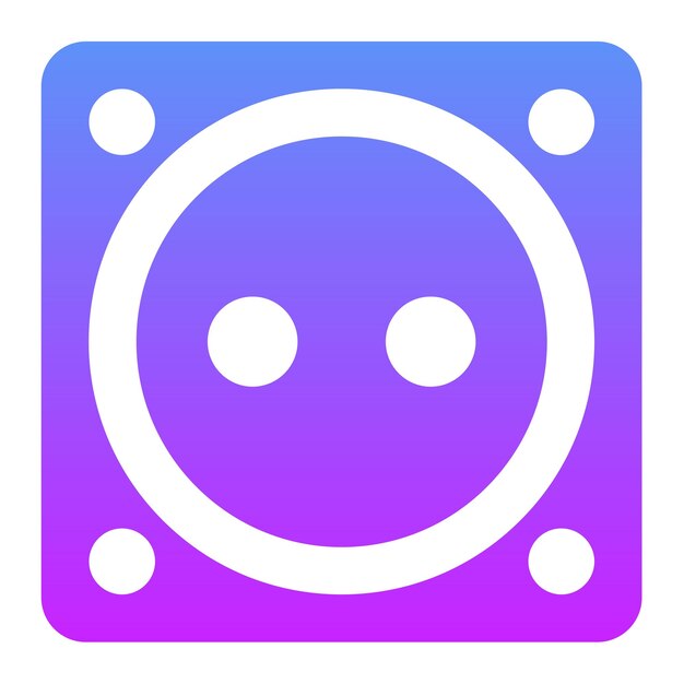 Ilustración del icono vectorial del socket del conjunto de iconos de herramientas de electricista