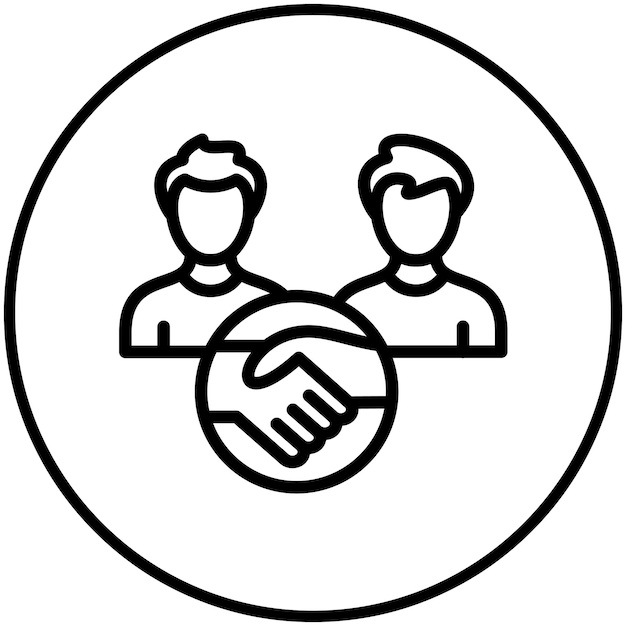 Ilustración del icono vectorial de solidaridad de las protestas y la desobediencia civil