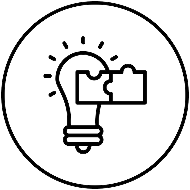 Ilustración del icono vectorial de la solución del conjunto de iconos de Generation Gap