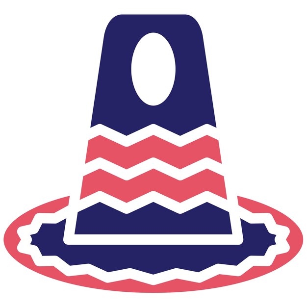 Ilustración del icono vectorial del sombrero de otoño del conjunto de iconos de otoño