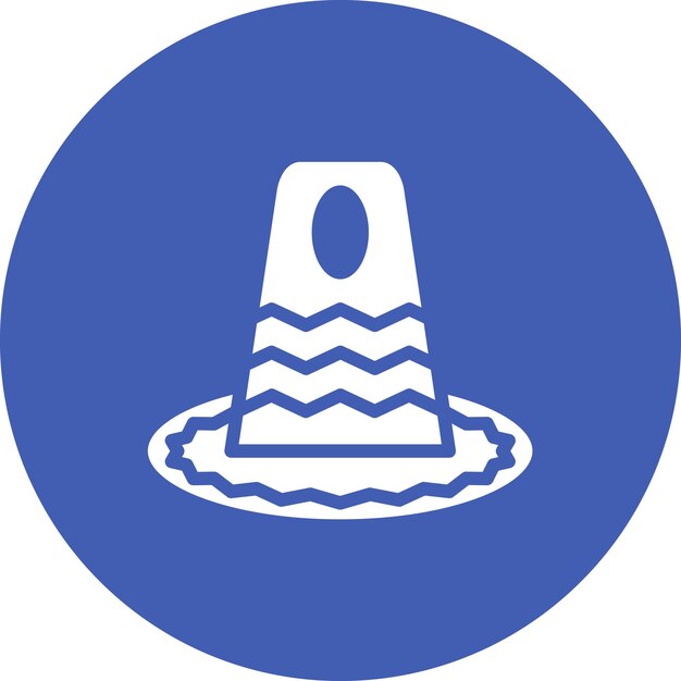 Ilustración del icono vectorial del sombrero de otoño del conjunto de iconos de otoño