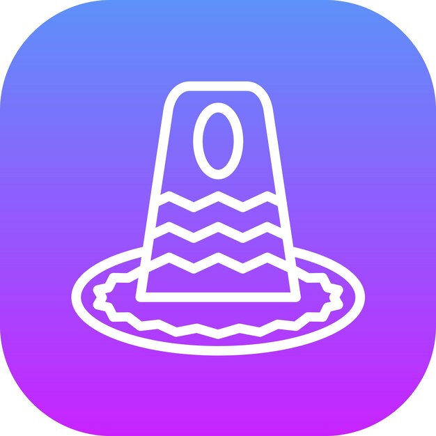 Ilustración del icono vectorial del sombrero de otoño del conjunto de iconos de otoño