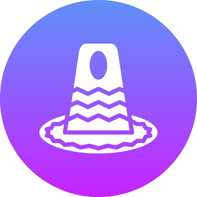 Ilustración del icono vectorial del sombrero de otoño del conjunto de iconos de otoño