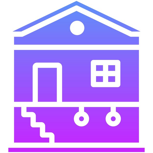 Ilustración del icono vectorial del sótano del conjunto de iconos de mejoras para el hogar