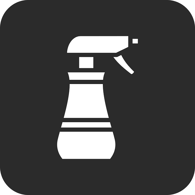 Ilustración del icono vectorial de Sparay Bottle del conjunto de iconos de limpieza de la casa
